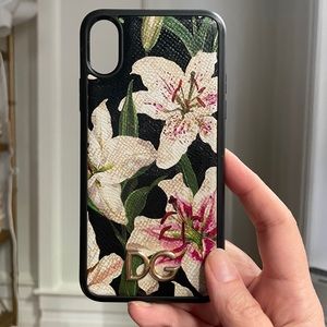 Dolce & Gabbana Floral Leather iPhone X Case